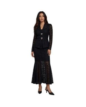 Akalia The Valentina Lace Mermaid Skirt - Black