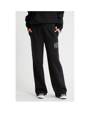 PacSun Rhinestone Baggy Sweatpants - Black