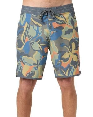 O'neill Sportswear Og Print Scallop Board Shorts - Blue