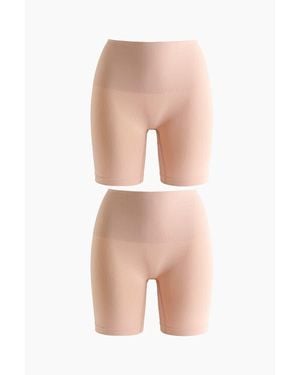 H&M 2-Pack Seamless Shape Bikers - Pink