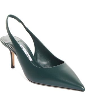 Jimmy Choo Love Pointed Toe Slingback Pump - Green