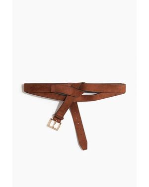 H&M Double-Strap Waist Belt - Brown