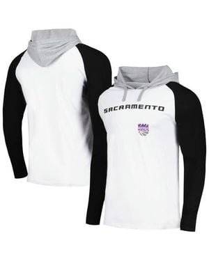 Stadium Essentials Sacramento Kings Terrace Long Sleeve Hooded T-Shirt - White