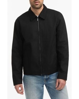 HUNTER Foster Water Repellent Waxed Twill Jacket - Black