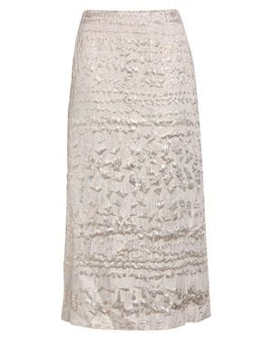 Partow Alina Textured Silk Blend Skirt - Natural