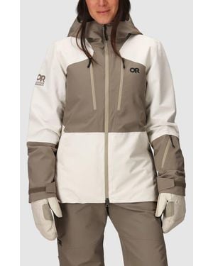 Outdoor Research Powderverse Waterproof Ski Jacket - Natural