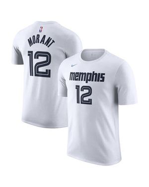 Nike Ja Morant Memphis Grizzlies 2025/26 City Edition Name & Number T-Shirt - White