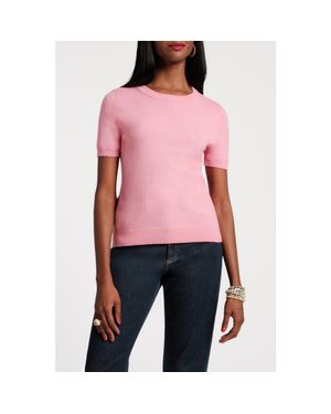 Frances Valentine Jo Knit T Wool/Cotton/Cashmere Blend - Red