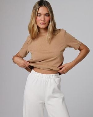 JUANA Hemp Essentials Short Sleeve Tee - Brown