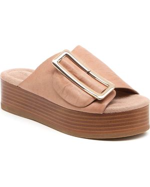 Kelsi Dagger Brooklyn Dover Woven Platform Sandal - Brown
