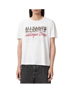 AllSaints Graphite Graphic T-Shirt - White