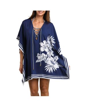 La Blanca Mariner Cover-Up Caftan - Blue