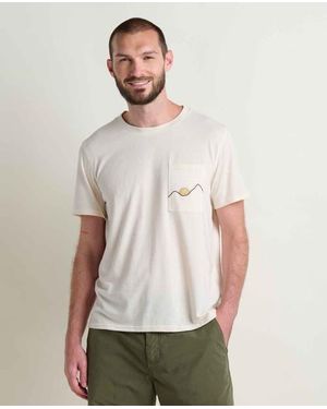 Toad & Co. Re-Form Embroidered Crew - Natural