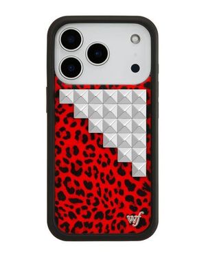 Wildflower Cases Meow Stud Iphone 17/17 Pro/17 Pro Max Case - Red