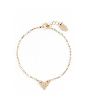 Nashelle Initial Heart Bracelet - Metallic