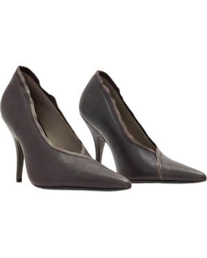AllSaints Vera Leather Pump - Brown