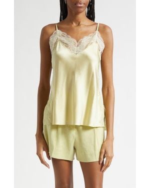 Veronica Beard Johanan Lace Trim Camisole - Yellow