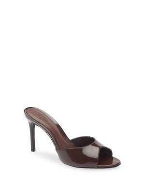 SCHUTZ SHOES Cloe Slide Sandal - Brown