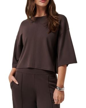 Travis Mathew Friday Oversize Ponte T-Shirt - Brown