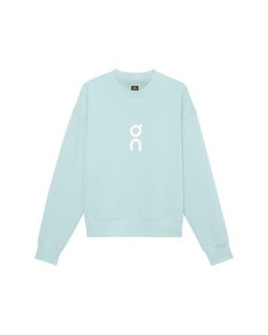 On Shoes Club Crewneck Cott Blend Sweatshirt - Blue