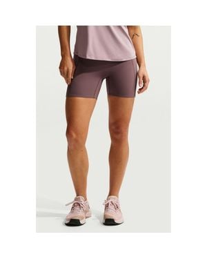 Nike Universa Medium-Support High-Waisted 5-Inch Pocket Biker Shorts - Pink