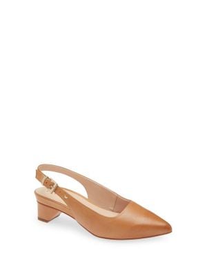 Frankie Juliett Ii Pointed Toe Slingback Pump - Brown