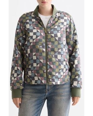 Scotch & Soda Reversible Quilted Bomber Jacket - Black