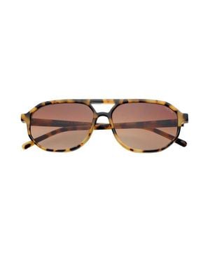 Freyrs Eyewear Fenix Aviator Sunglasses - Brown
