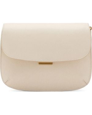 Mango Faux Leather Crossbody Bag - Natural