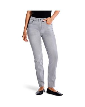 NIC+ZOE Ankle Straight Leg Jeans - Gray