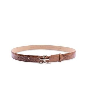 Sam Edelman Logo Buckle Belt - Natural