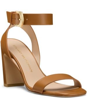 Stuart Weitzman Sai Ankle Strap Sandal - Metallic