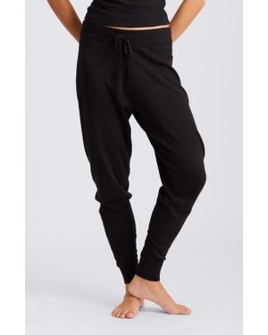 Papinelle Cotton & Cashmere Pajama Sweatpants - Black