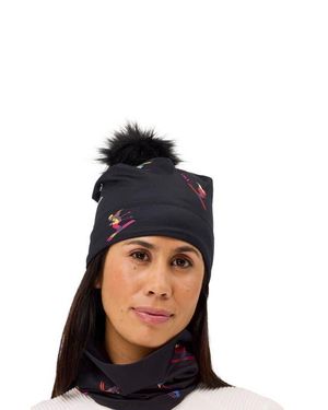 Krimson Klover Multi-Skiers Illustrated Beanie - Black