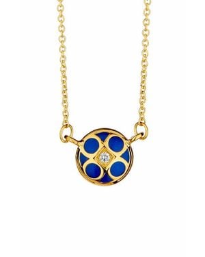 Syna Reversible Enamel Necklace - White