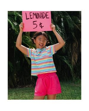 Lands' End Girls French Terry Shorts - Multicolor