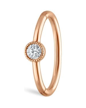 Maria Tash Scalloped Diamond Clicker Earring - Blue