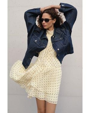 H&M Chiffon Halterneck Dress - Blue