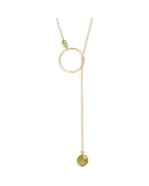 Nashelle Gwyneth Semiprecious Toggle Necklace - Metallic