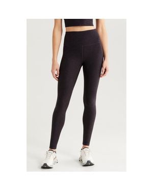 Zella Renew Mélange High Waist Leggings - Black
