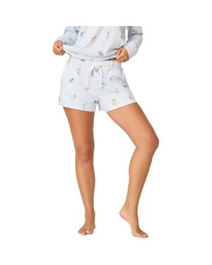Pj Salvage Bark Park Pajama Shorts - Blue