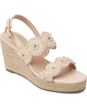 Jack Rogers Laurin Platform Wedge Sandal - Metallic