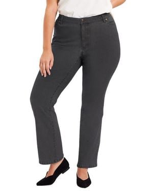 June + Vie Curvie Fit Bootcut Jeans - Gray