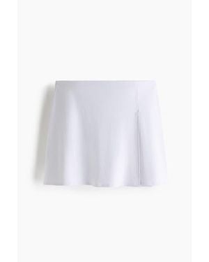 H&M Tennis Skirt With Softmove - White