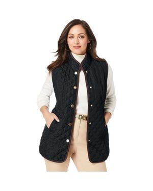 Jessica London Quilted Vest - Black