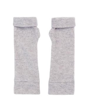 Celtic & Co. Cashmere Fingerless Gloves - White