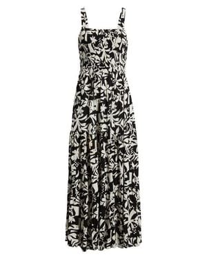 Rip Curl Topanga Canyon Print Sleeveless Maxi Dress - White