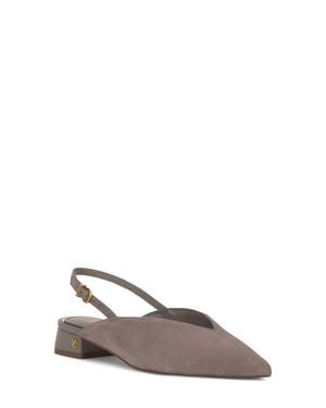 Vince Camuto Venba Pointed Toe Slingback Flat - Brown