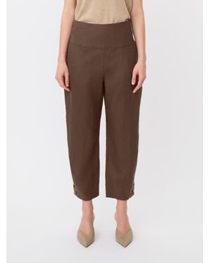 Masai Mapenna Cropped Linen Pants - Brown
