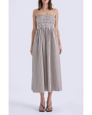 Pistola Bianca Maxi Sundress - Multicolor